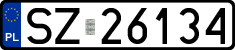License plates of Poland, Regular car plates