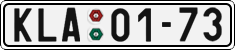 License plate of the Czech Republic, Cars (1960)