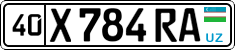 License plate of Uzbekistan, Private owners