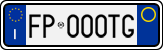 License plate of Italy, Cars (1994 year series)