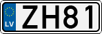 License plate of Latvia, Regular car plates