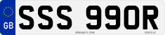 License plate of the United Kingdom, 1963 year system