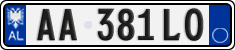 License plate of Albania, Cars (2011)