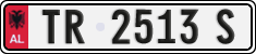 License plate of Albania, Cars (1993)