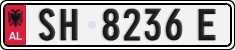 License plate of Albania, Cars (1993)
