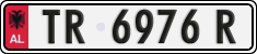 License plate of Albania, Cars (1993)