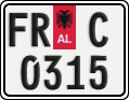 License plate of Albania, Cars (1993)
