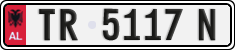 License plate of Albania, Cars (1993)