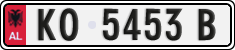 License plate of Albania, Cars (1993)