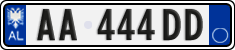 License plate of Albania, Cars (2011)