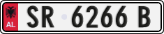 License plate of Albania, Cars (1993)