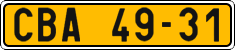 License plate of the Czech Republic, Commercial vehicles (1960)
