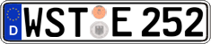 German license plate, Regular plates