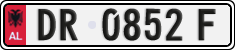 License plate of Albania, Cars (1993)