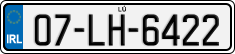 License plate of Ireland, Regular plates