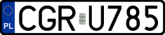 License plates of Poland, Regular car plates