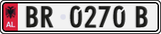 License plate of Albania, Cars (1993)
