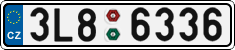 License plate of the Czech Republic, Cars (2001)