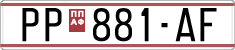 License plate of North Macedonia, Regular plates (1993)
