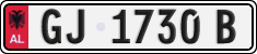 License plate of Albania, Cars (1993)
