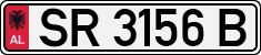 License plate of Albania, Cars (1993)