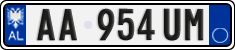 License plate of Albania, Cars (2011)