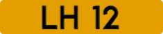 License plate of Hong Kong, AB 1234