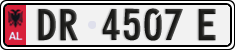 License plate of Albania, Cars (1993)
