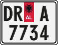 License plate of Albania, Cars (1993)