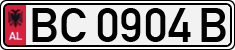 License plate of Albania, Cars (1993)