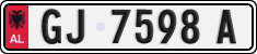 License plate of Albania, Cars (1993)