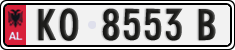 License plate of Albania, Cars (1993)