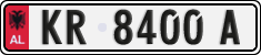 License plate of Albania, Cars (1993)