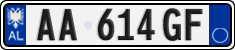 License plate of Albania, Cars (2011)