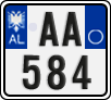 License plate of Albania, Motorcycles (2011)