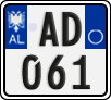 License plate of Albania, Motorcycles (2011)