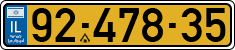 License plate of Israel, Regular plates