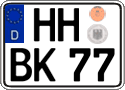 German license plate, Regular plates