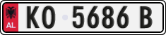 License plate of Albania, Cars (1993)