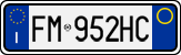 License plate of Italy, Cars (1994 year series)