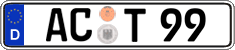 German license plate, Regular plates