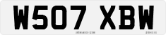 License plate of the United Kingdom, 1983 year system