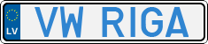 License plate of Latvia, Vanity Plates