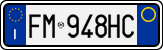 License plate of Italy, Cars (1994 year series)