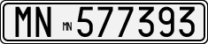License plate of Italy, Cars (1927 year series)