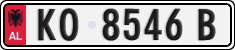License plate of Albania, Cars (1993)