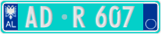 License plate of Albania, Trailers (2011)