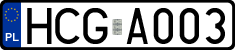 License plates of Poland, Authorities
