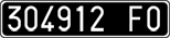 License plate of Italy, Cars (1927 year series)