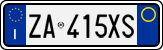 License plate of Italy, Cars (1994 year series)